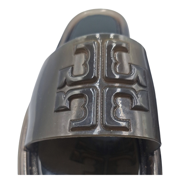 Tory Burch Black Bubble Jelly Slides - Picture 6 of 10